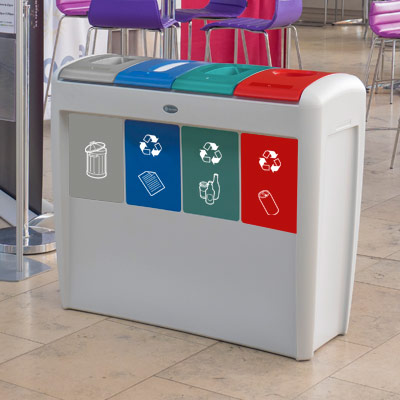 Poubelle de tri s&eacute;lectif modulaire